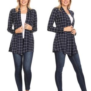 Nelly Women's Long-Sleeved Cardigan - Navy - 2XL